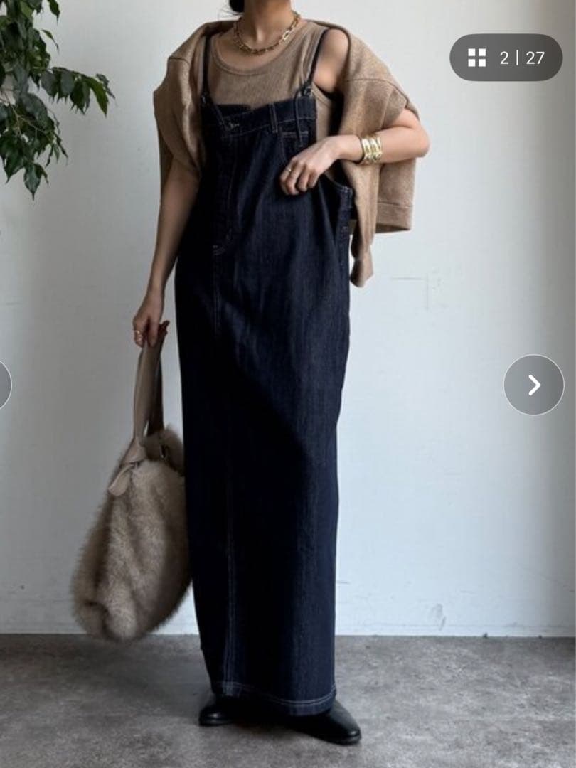 新品dou douデニムジャンスカ