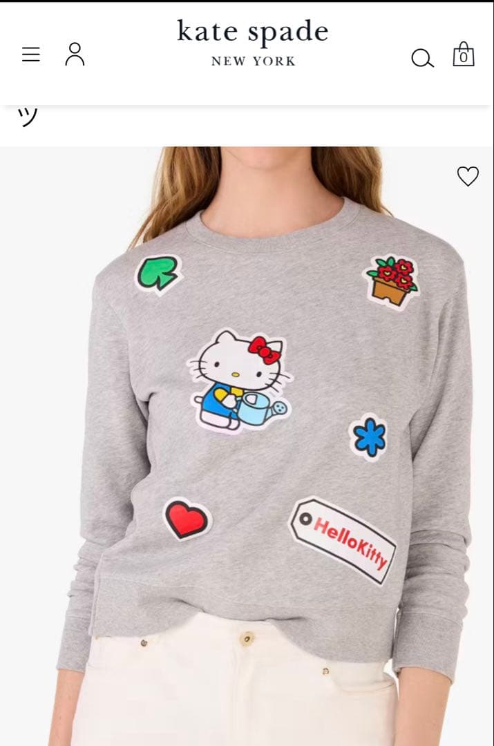 Hello Kitty x kate spade スウェット キティ