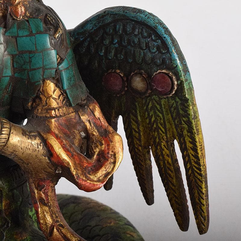 仏教美術　古銅鍍金彩色　彩繪描金嵌寶石　チベット仏　仏像　置物　V　8118