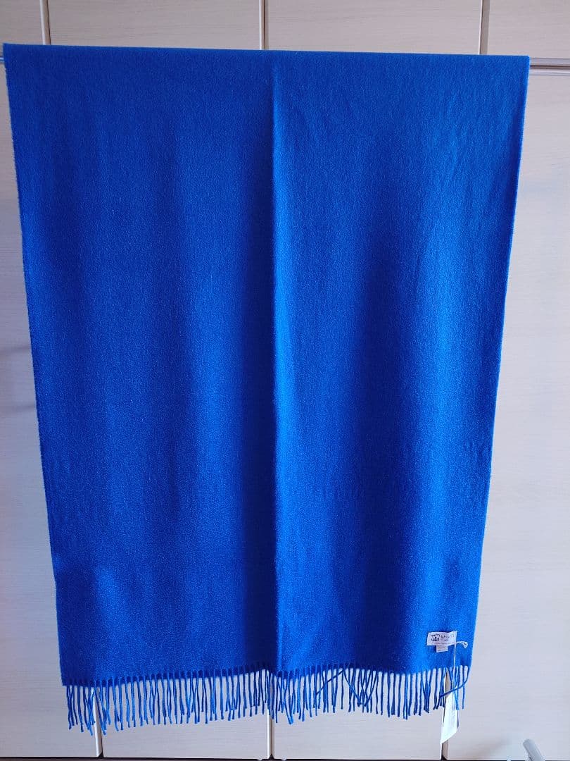 Johnstonsジョンストンズ 大判 カシミヤストール Zaffre Blue