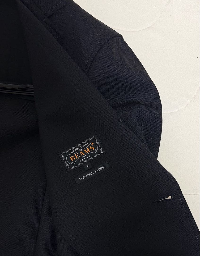 BEAMS + ホップサック 3B コンフォートブレザー「BLK/S/美品」