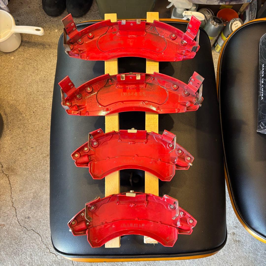 レクサス　LS 50系　レッド ブレーキキャリパーカバー　前後 4個セット