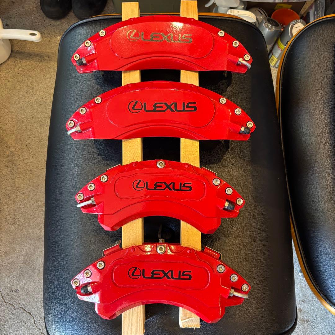 レクサス　LS 50系　レッド ブレーキキャリパーカバー　前後 4個セット
