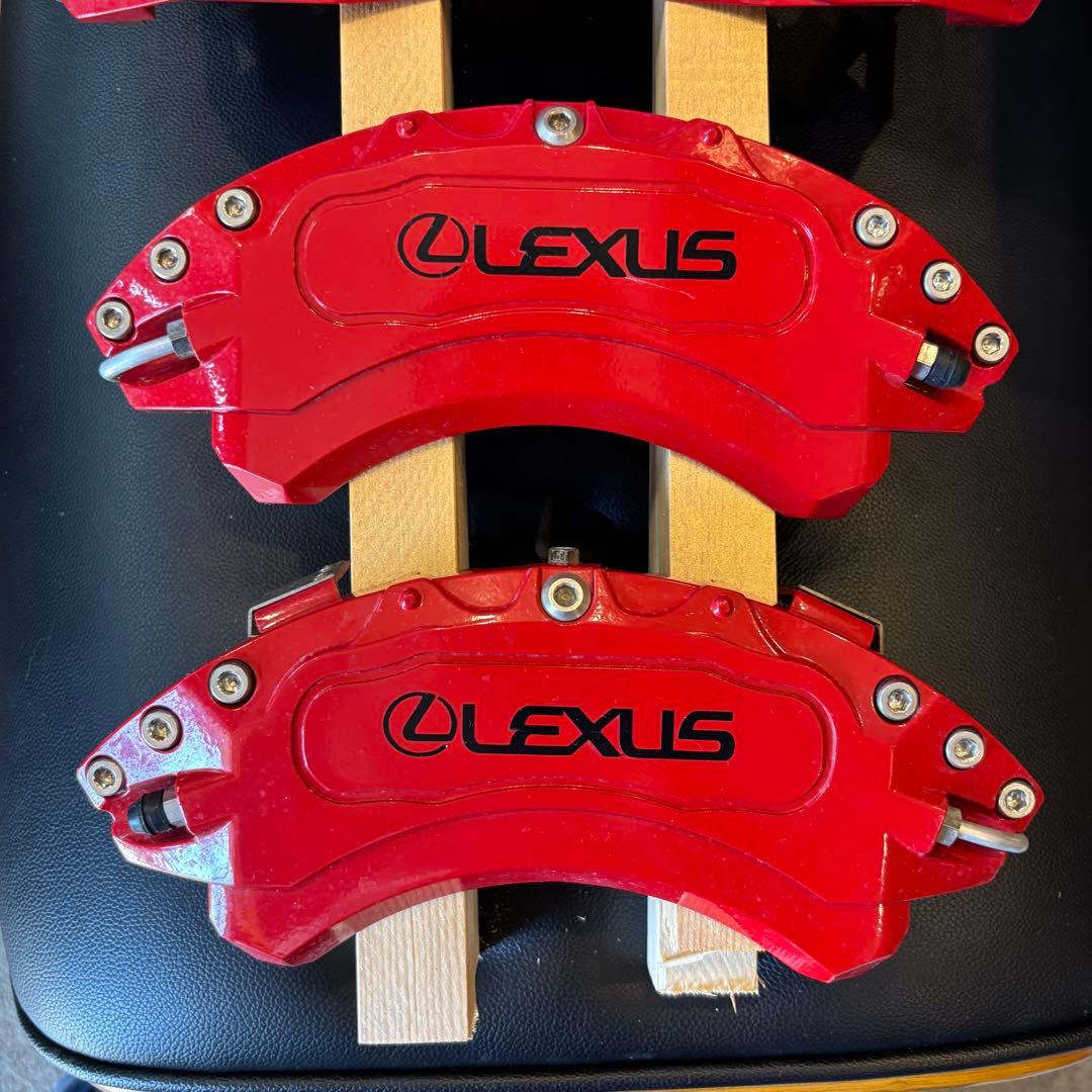 レクサス　LS 50系　レッド ブレーキキャリパーカバー　前後 4個セット