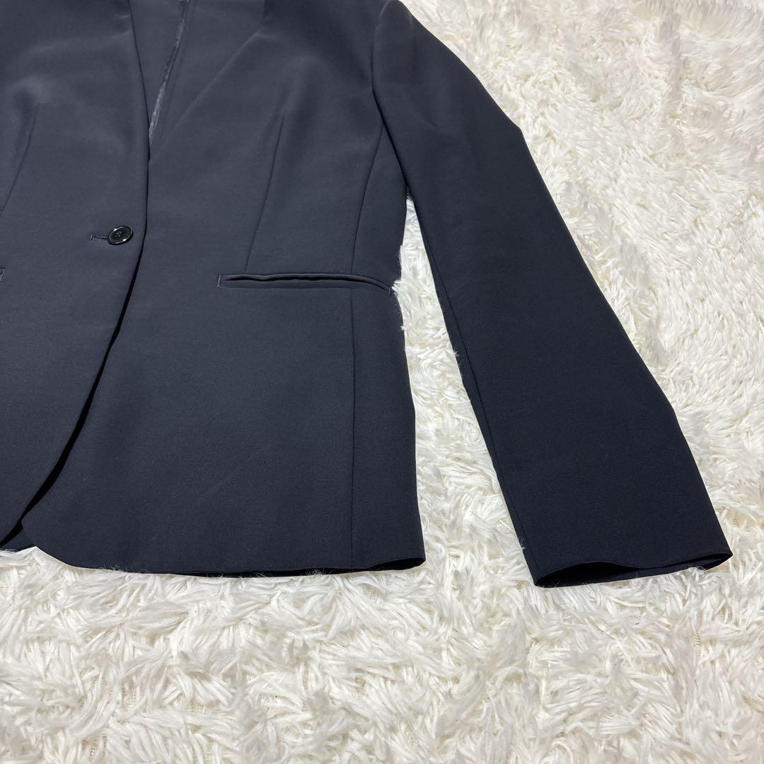 【極美品】　23区　セットアップ　スーツ　ノーカラー　濃紺　40　Lサイズ相当