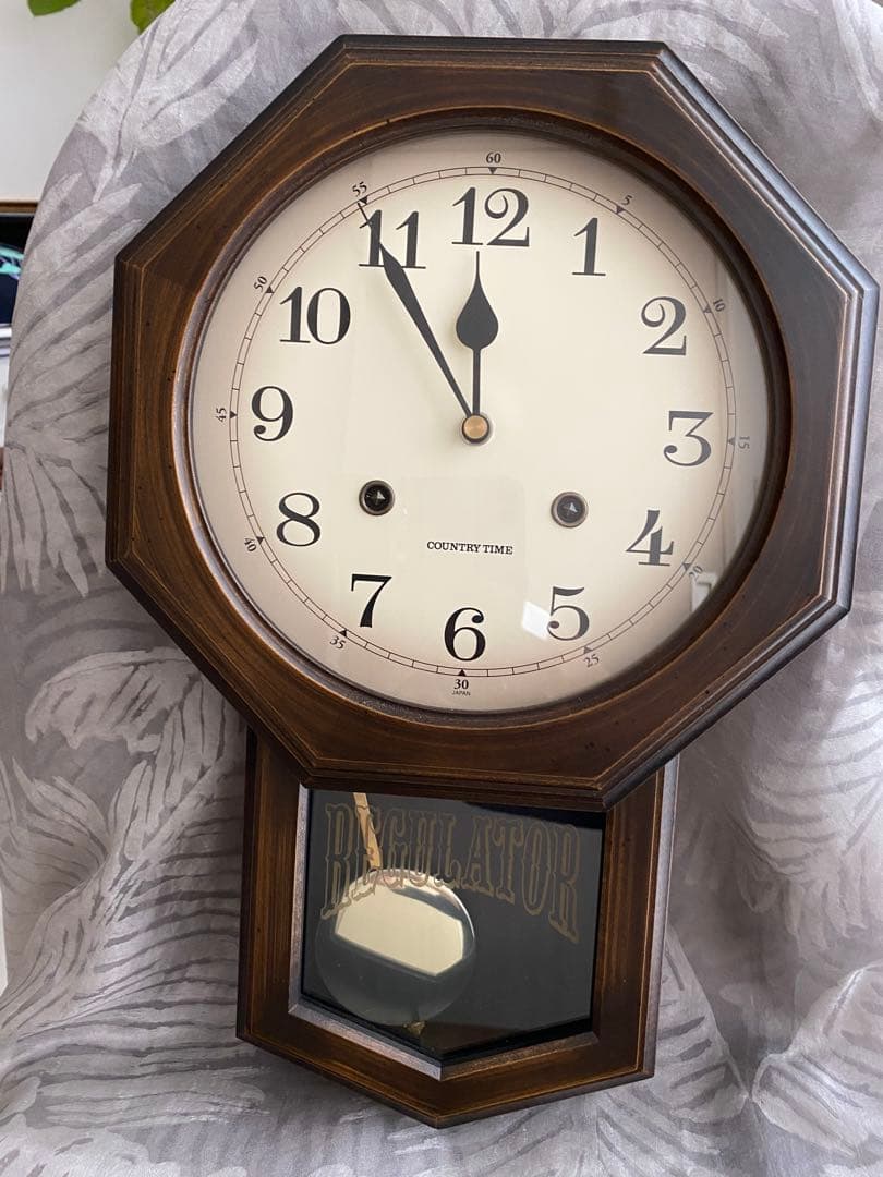 振り子時計☆電波時計☆木製