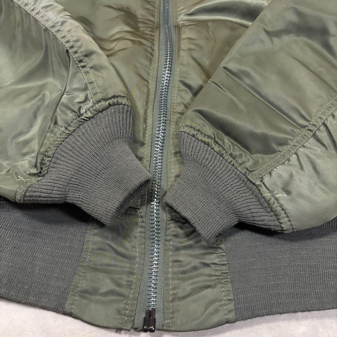 90s アルファインダストリーズ MA-1 フライトジャケット　USA製　短丈