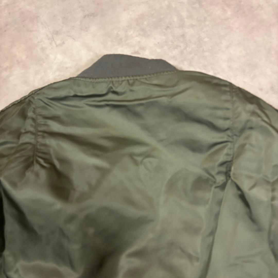 90s アルファインダストリーズ MA-1 フライトジャケット　USA製　短丈