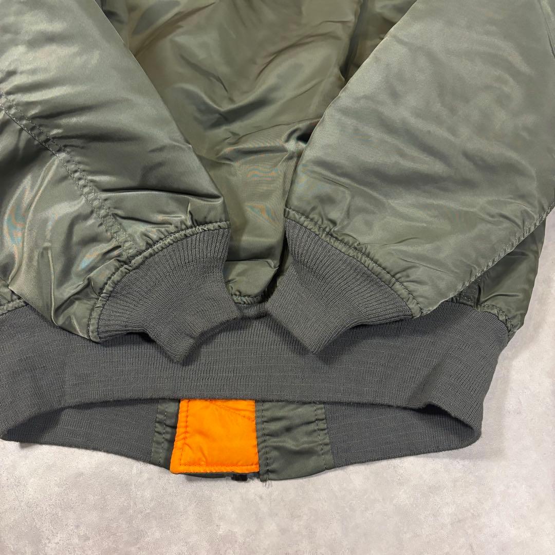 90s アルファインダストリーズ MA-1 フライトジャケット　USA製　短丈