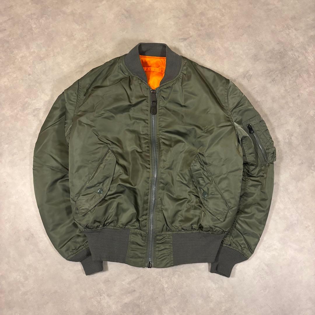 90s アルファインダストリーズ MA-1 フライトジャケット　USA製　短丈