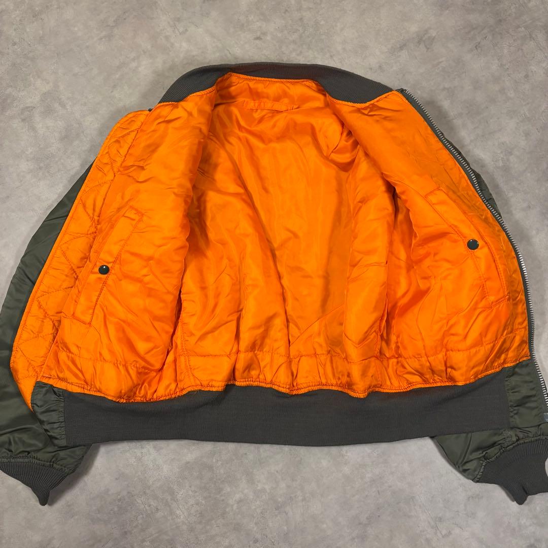 90s アルファインダストリーズ MA-1 フライトジャケット　USA製　短丈