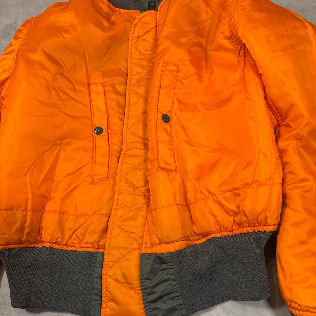 90s アルファインダストリーズ MA-1 フライトジャケット　USA製　短丈