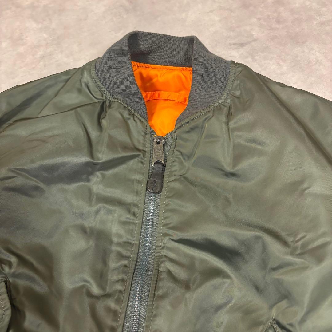 90s アルファインダストリーズ MA-1 フライトジャケット　USA製　短丈