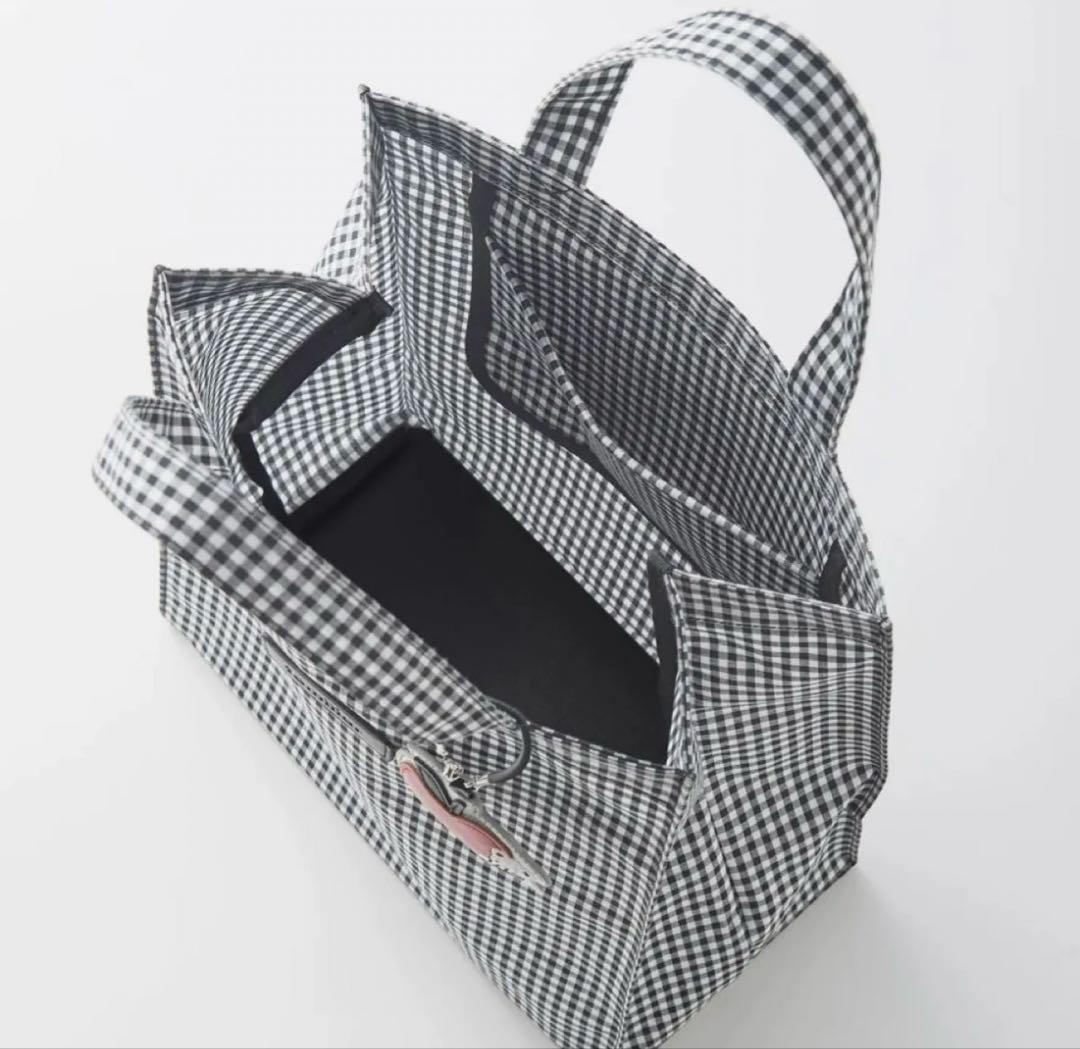 ファミリア トートバッグ ギンガムチェック　新品タグ付き