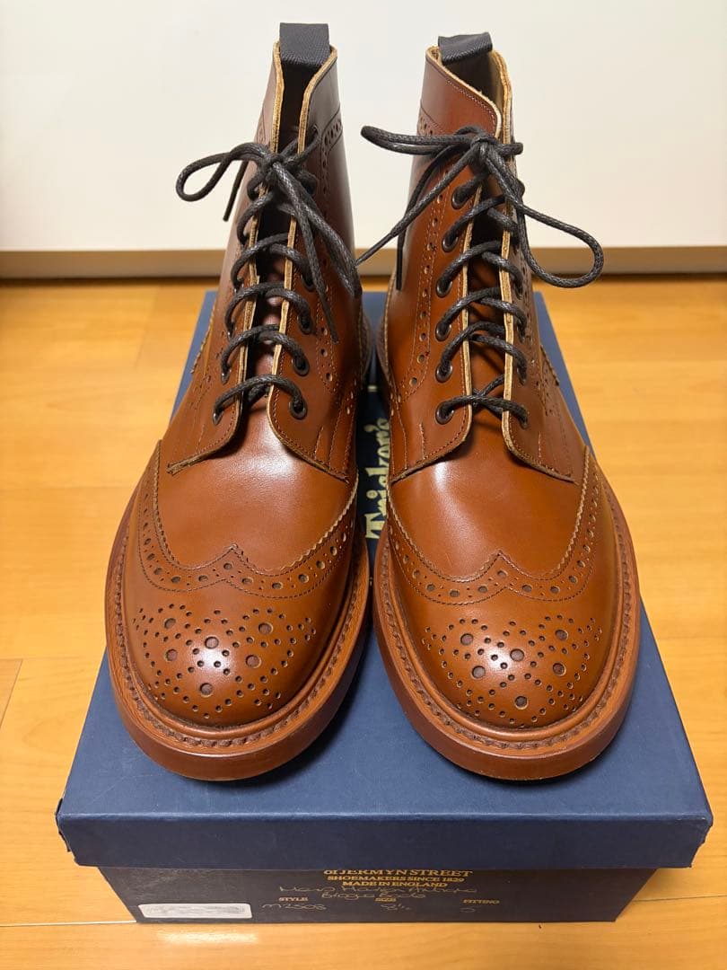 L*g様 未使用 Tricker's カントリーブーツ モールトン UK8.5