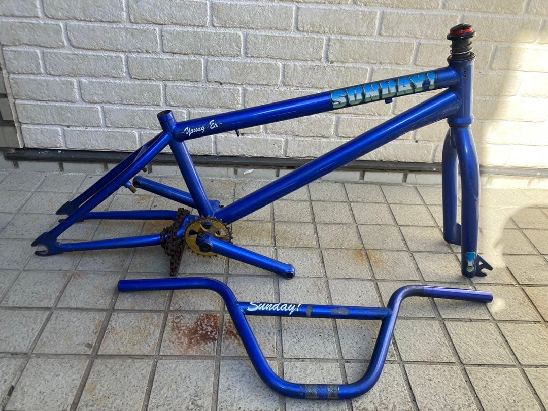 Sunday! GARY YOUNG EX BMX フレームセット 青 20