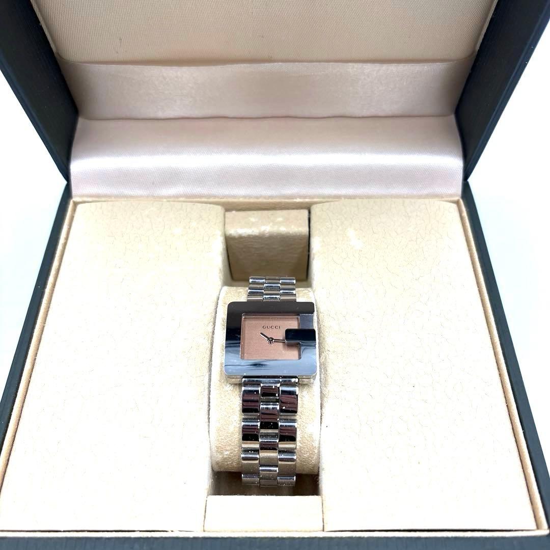 【電池新品】超美品GUCCI 3600L スクエア Gロゴ シルバー　稼働中