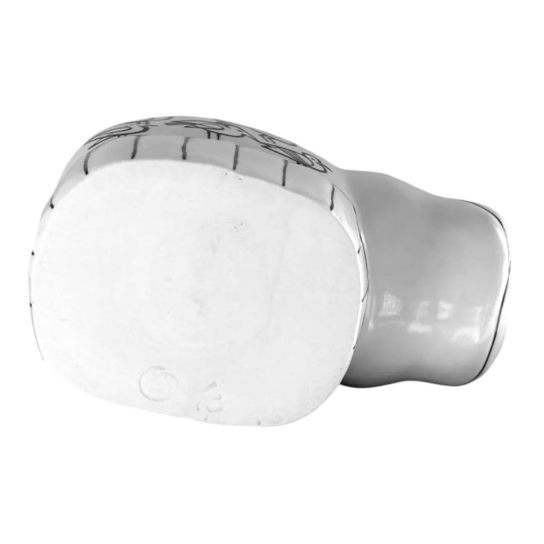 リサラーソン カバの貯金箱 波佐見焼 置物（白/希少）