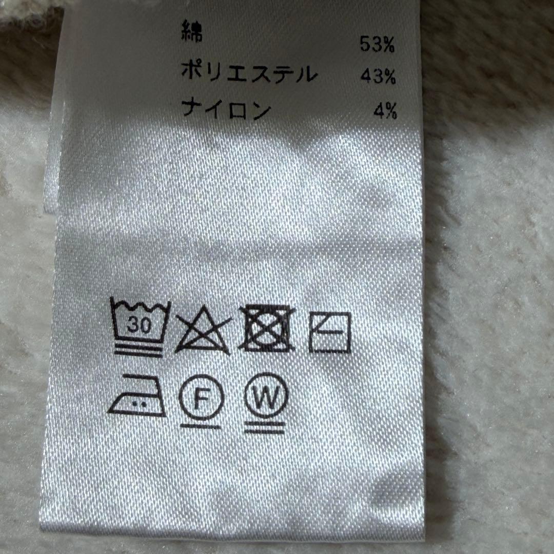 北欧、暮らしの道具店「カジュアルも、きちんとも」ツイード柄のニットジャケット　白