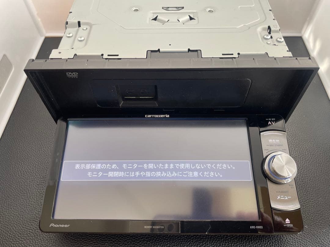 最新地図楽ナビAVIC-RW03中古200mm7Ｖ型ワンセグTV最新オービス B