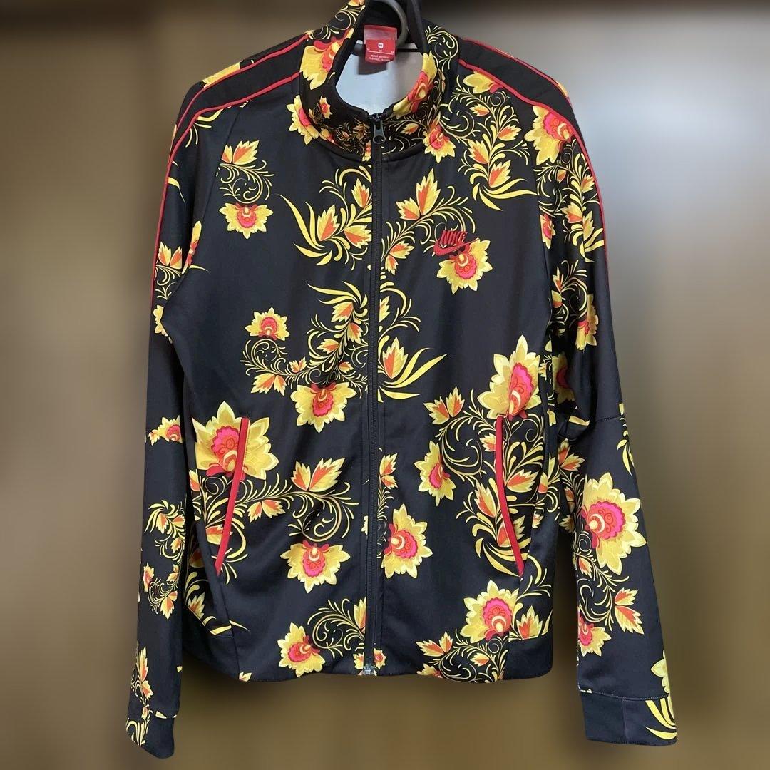 Nike 花柄ジャージ 黒/黄色/赤