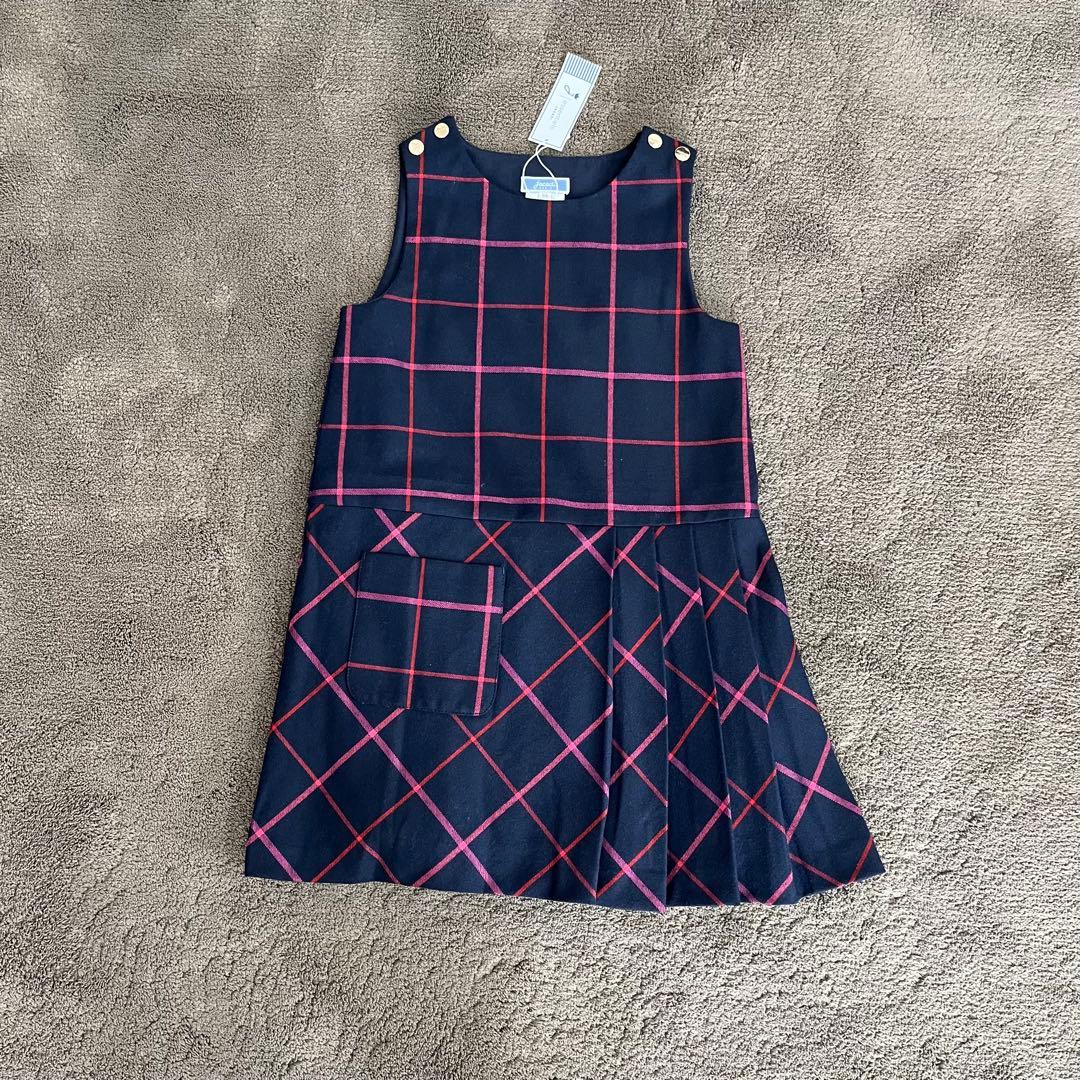 ☆jacadi☆LAMBERTINE - タータンチェック柄プリーツワンピース