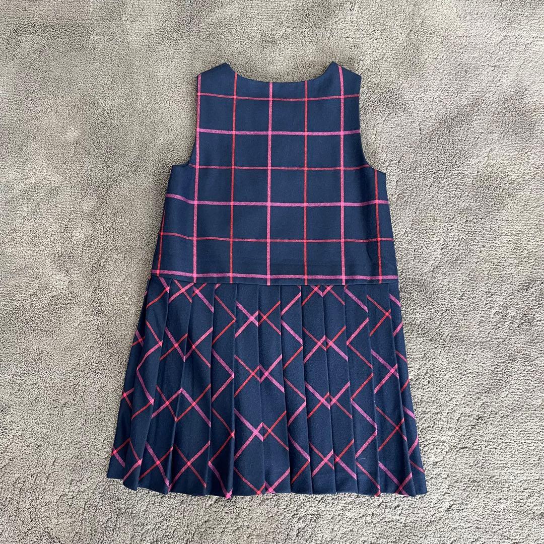 ☆jacadi☆LAMBERTINE - タータンチェック柄プリーツワンピース