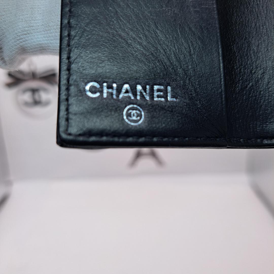 CHANEL　高級感あり　キーケース　エンメル　ブラック