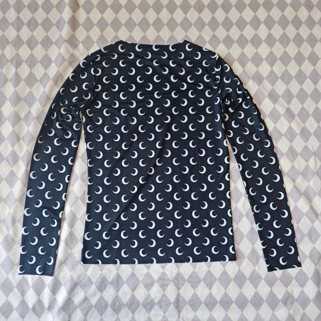 Marine Serre Moon 長袖 レディース ブラック/ホワイト S