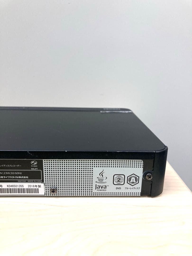動作良好　TOSHIBA REGZA ブルーレイ　DBR-Z 610