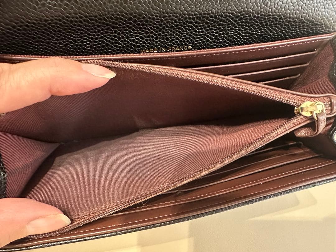 CHANEL マトラッセ ラムスキン 長財布