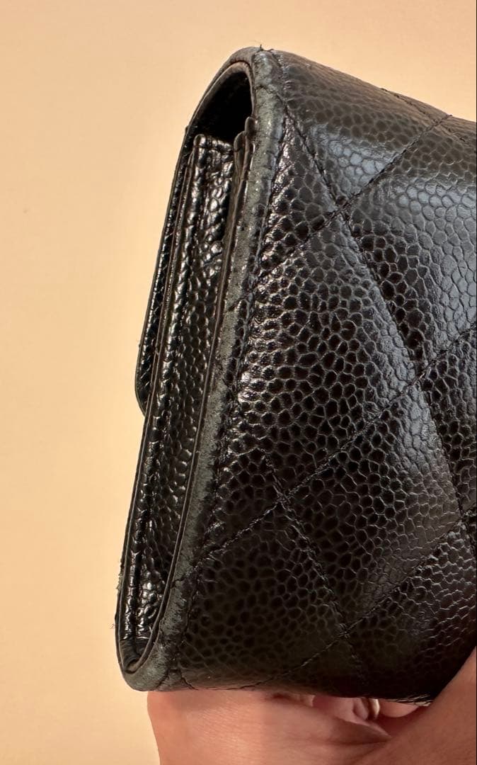 CHANEL マトラッセ ラムスキン 長財布