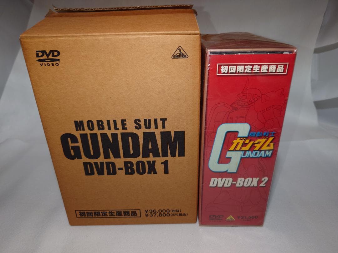 機動戦士ガンダム DVD-BOX 1、2セット初回限定生産 フィギュア付き