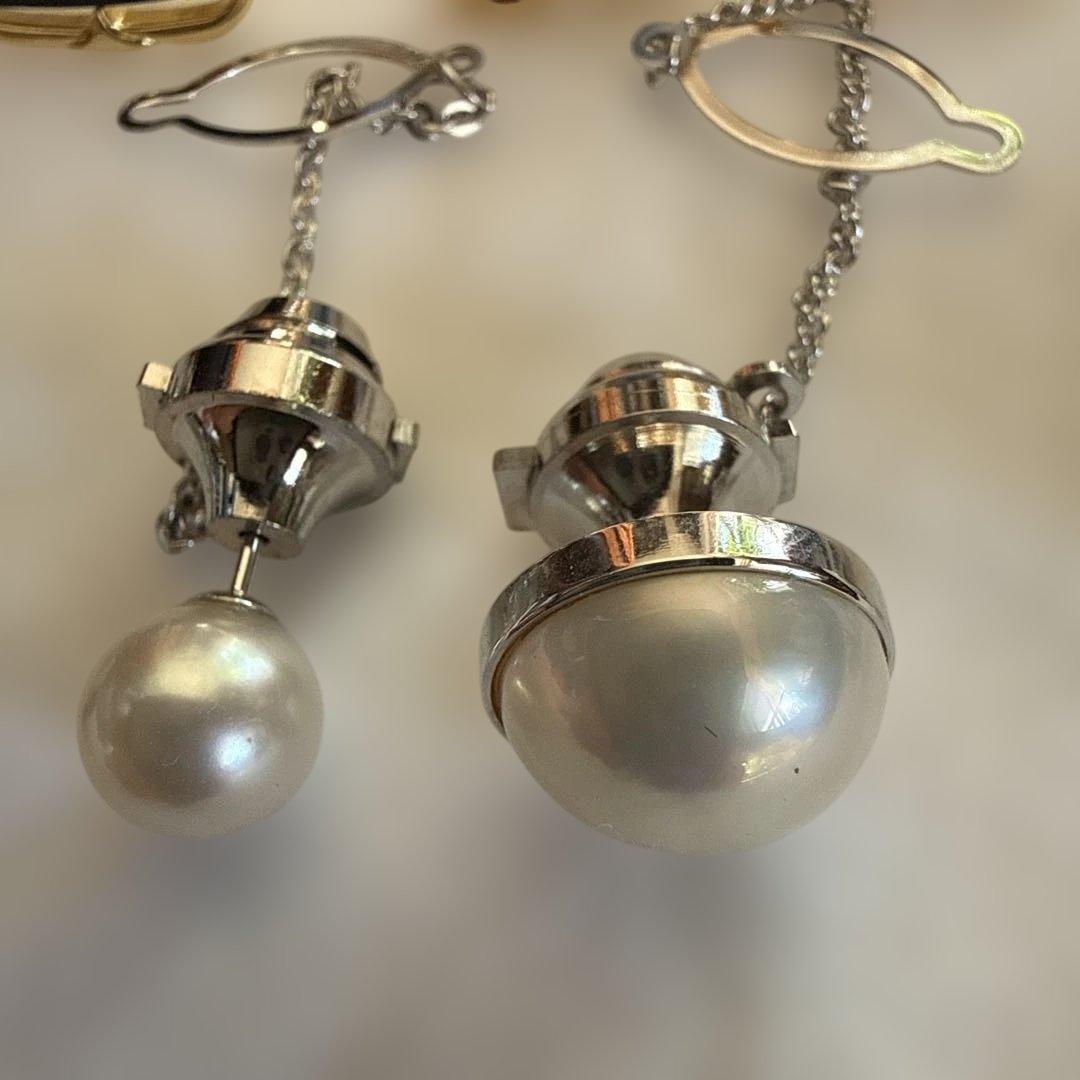 カフスボタン　タイピン　真珠　純銀　ブランド　まとめ売り　12個セット