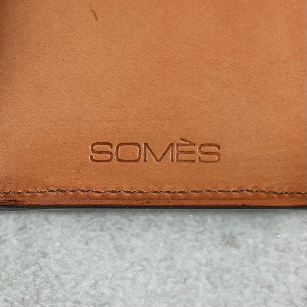 極美品✨ ソメスサドル 折財布 ブライドルレザー ダークグリーン メンズ