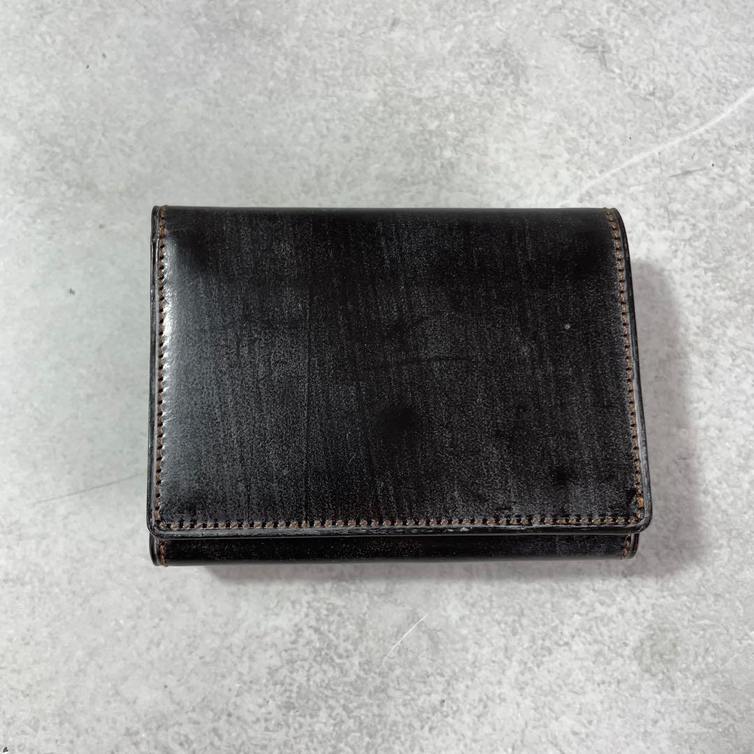 極美品✨ ソメスサドル 折財布 ブライドルレザー ダークグリーン メンズ