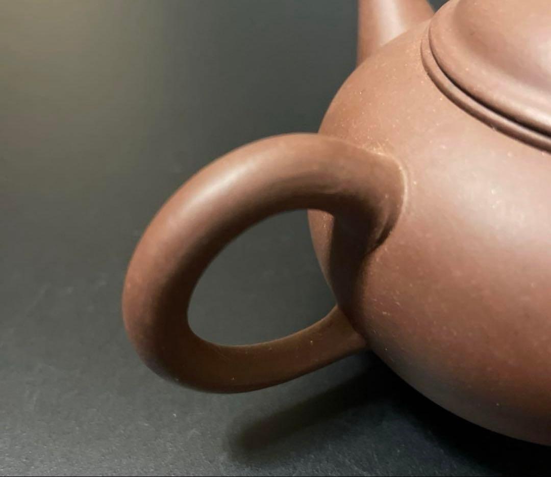 中国宜興　朱泥急須　紫泥　茶道具　横幅10.5センチm8