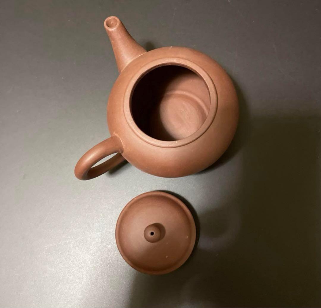 中国宜興　朱泥急須　紫泥　茶道具　横幅10.5センチm8