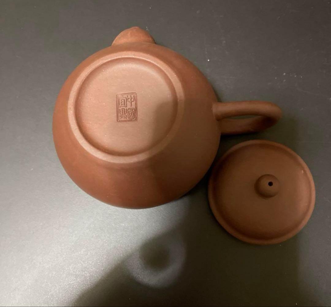 中国宜興　朱泥急須　紫泥　茶道具　横幅10.5センチm8