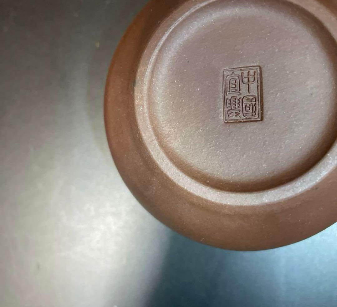 中国宜興　朱泥急須　紫泥　茶道具　横幅10.5センチm8