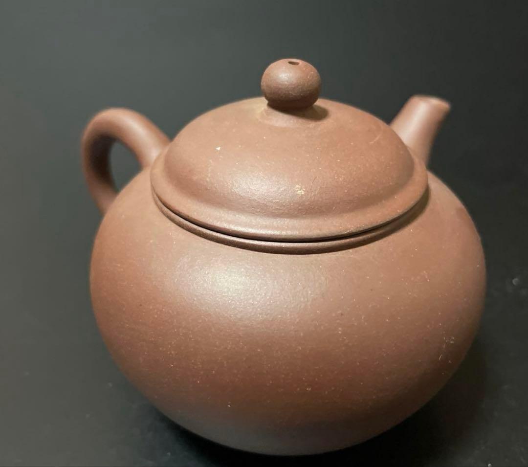 中国宜興　朱泥急須　紫泥　茶道具　横幅10.5センチm8