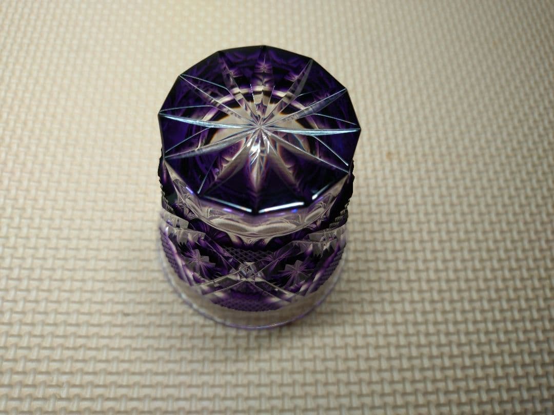 島津薩摩切子　色被せガラス　冷酒グラス