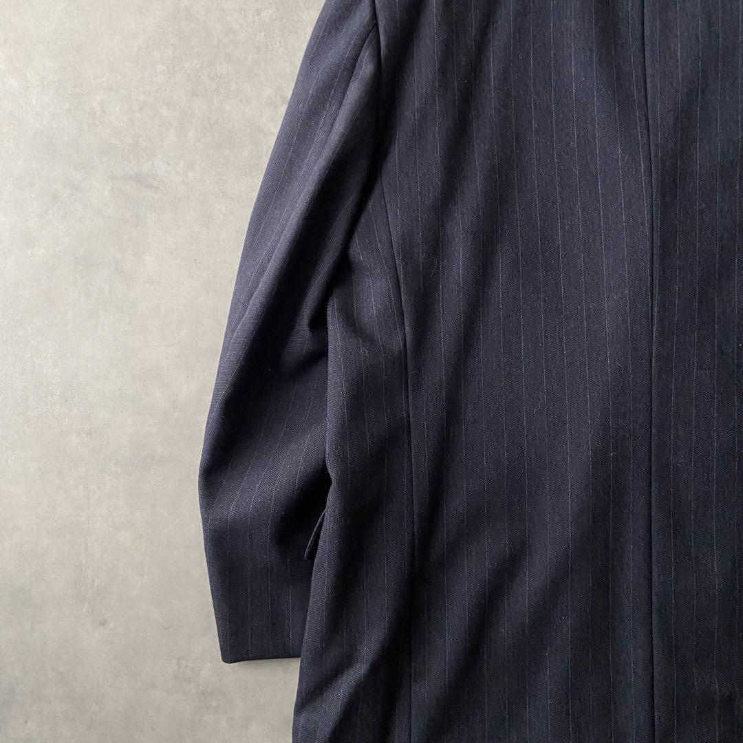 Vintage セットアップ ダブル テーラードジャケット ウール 紺 BC28