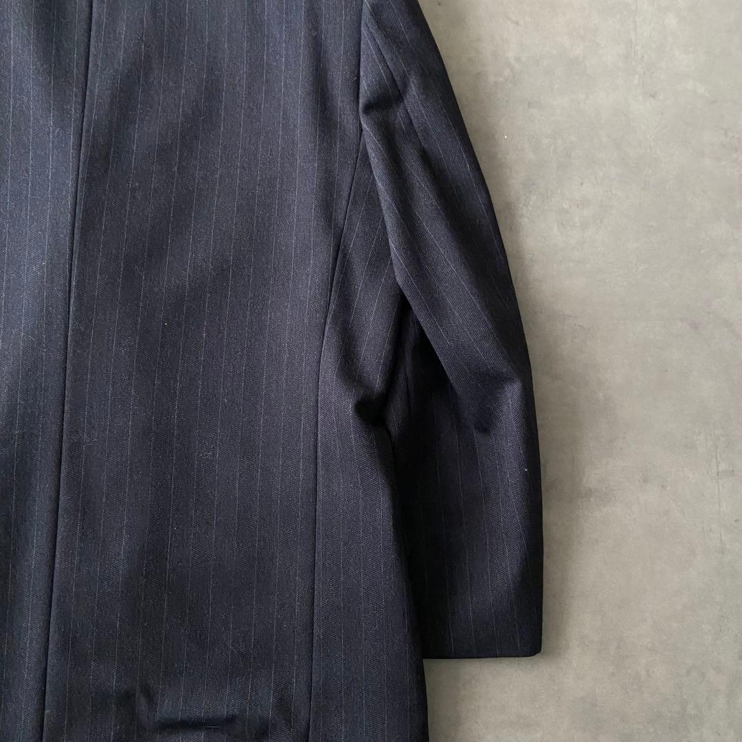 Vintage セットアップ ダブル テーラードジャケット ウール 紺 BC28