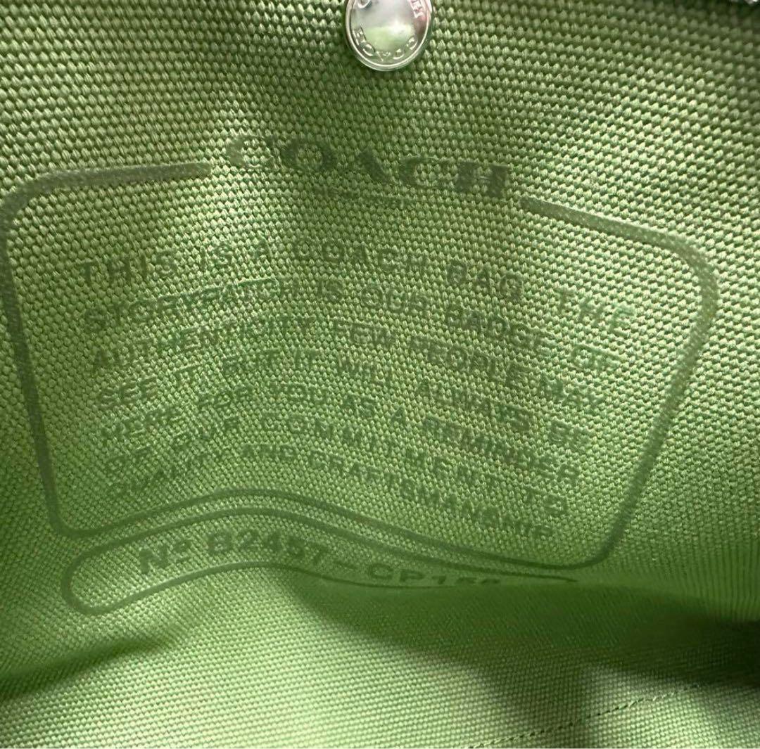 新品未使用⭐︎コーチ カーゴトート⭐︎めるるグリーン