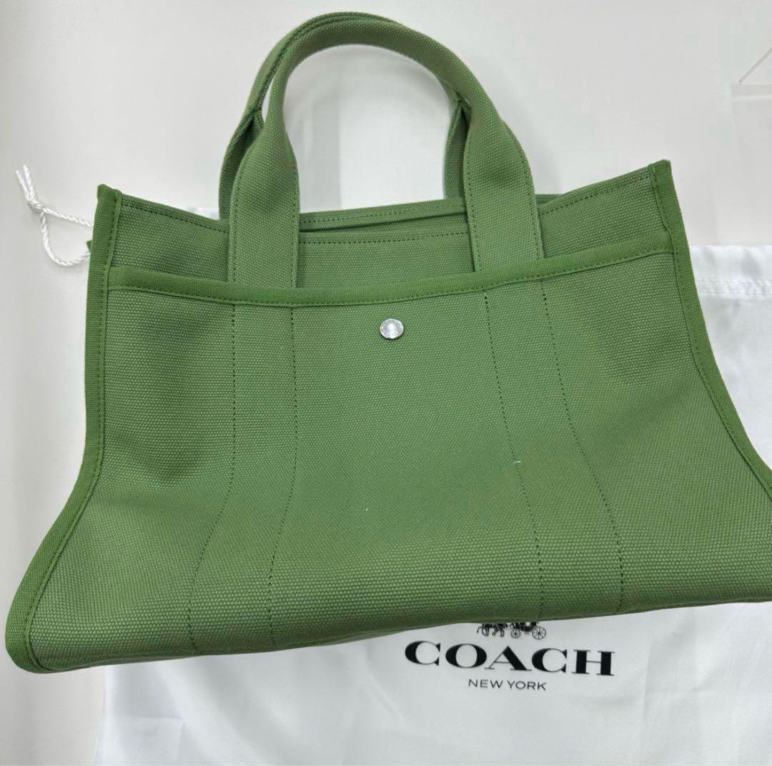 新品未使用⭐︎コーチ カーゴトート⭐︎めるるグリーン