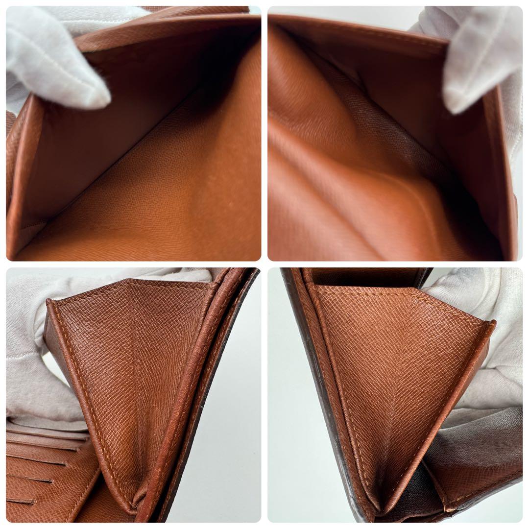 美品✨️ルイヴィトン　モノグラム　ポルトトレゾール　エテュイパピエ　三つ折り財布