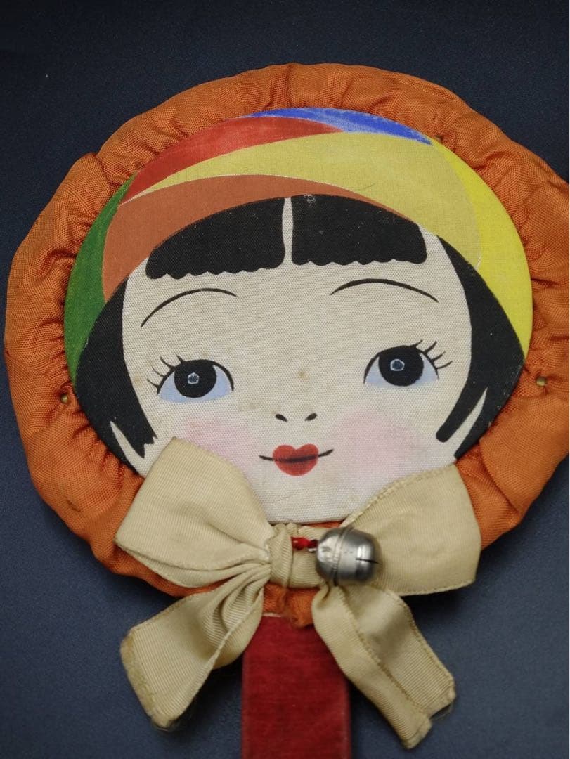 昭和 レトロ 桐製 少女 絵 羽子板 3点セット 木製 イラスト