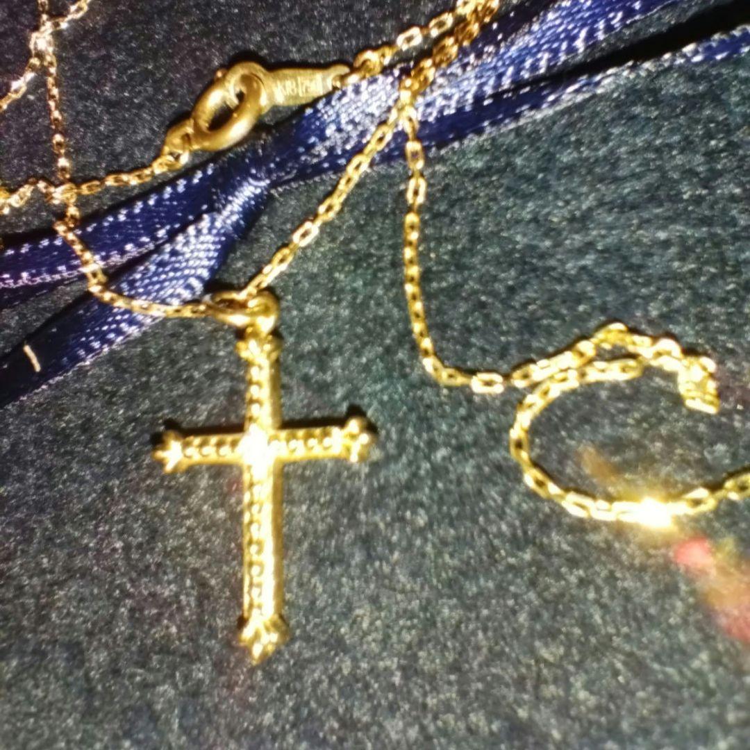 【廃盤　希少　大人気】アーカー　AHKAH　クレアクロスネックレス　K18