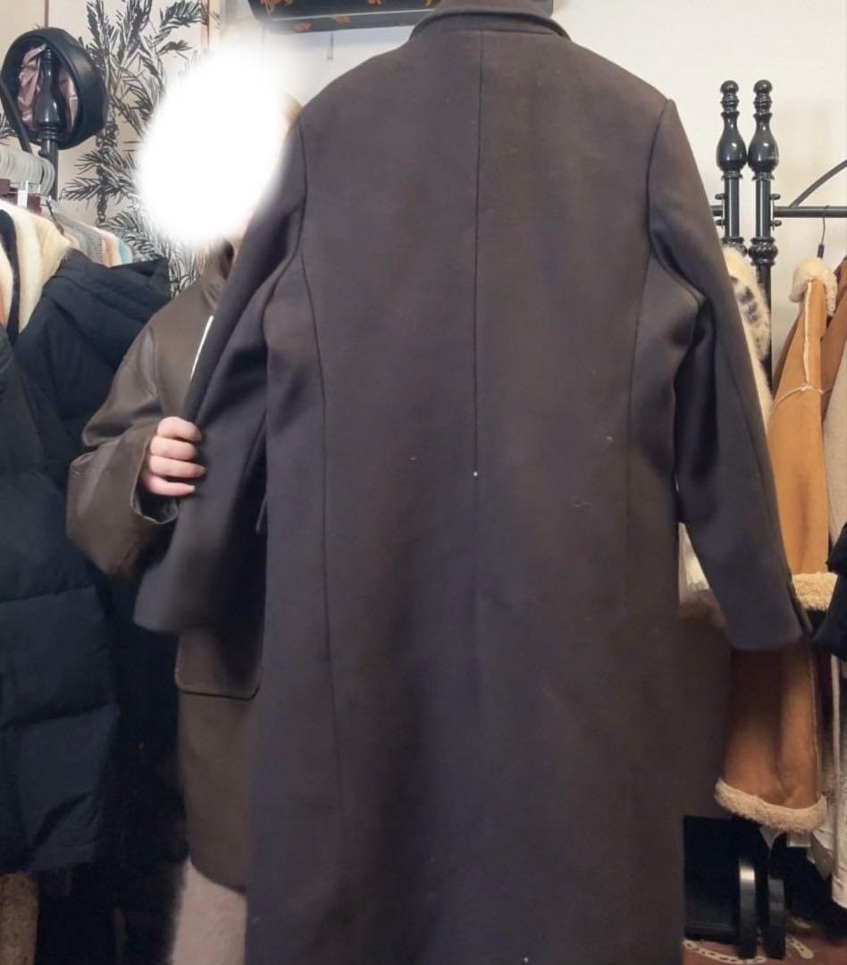 ジャケット・アウター ILEAN Double-Breasted Maxi Wool Coat
